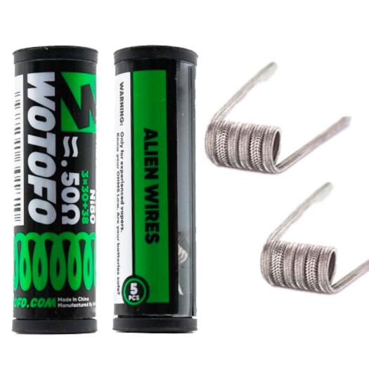 Ni80 Alien Wires 3*30+38 / 0.50Ω (5pcs) - Wotofo