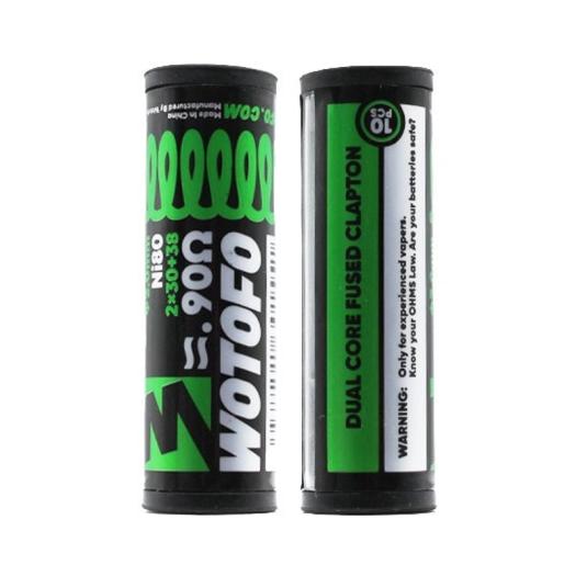 Ni80 Dual Core Fused Clapton 2*30+38G / 0.90Ω (10 uds) - Wotofo