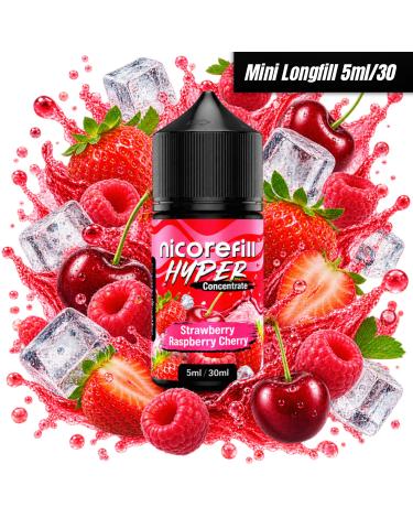 Nicorefill Hyper Strawberry Raspberry Cherry Longfill 5/30ml