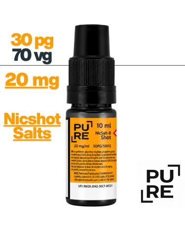 Nicshot Salts 50/50 20mg 10ml PURE