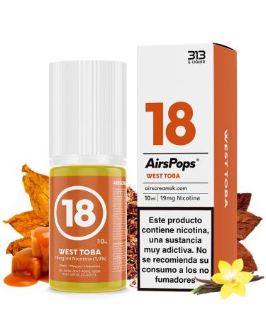 No.18 West Toba 10ml - 313 Airscream Sales de Nicotina