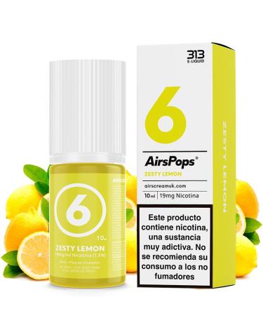 No.6 Zesty Lemon 10ml - 313 Airscream Sales de Nicotina