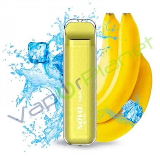 Novo Bar 600puffs Banana Ice - Smoktech 20mg - POD DESECHABLE