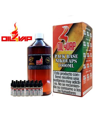 Oil4Vap - PACK BASE Y NIKOVAPS (TOTAL 1L)