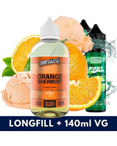 Orange Sherbet 50ml/250 Aroma (Longfill) Drip Hacks + 140ml VG Fast