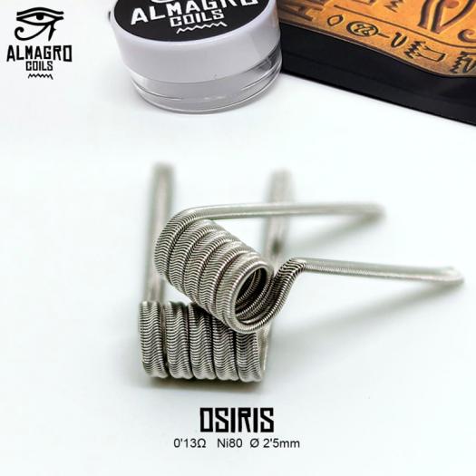 OSIRIS - Dual coil 0.13Ω Ni80 ⵁ2.5mm 5vueltas ALMAGRO Coils