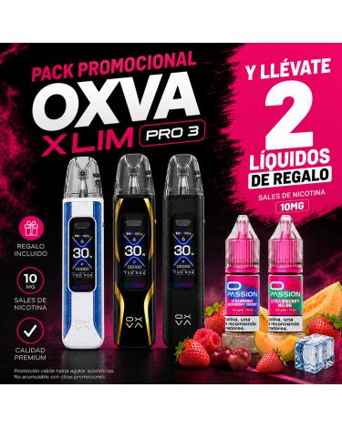 OXVA Xlim Pro 3 + 2 Nic Salts OX Passion 10mg de Regalo