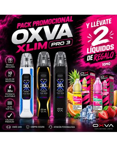 OXVA Xlim Pro 3 + 2 Nic Salts OX Passion 10mg de Regalo