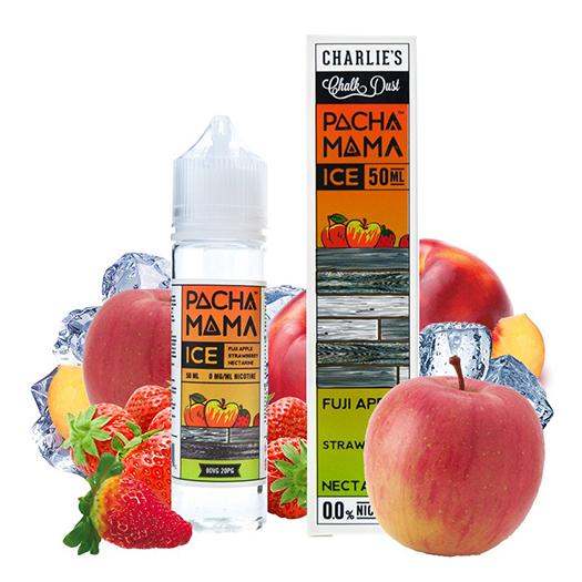 ▲ PACHAMAMA eJuice ICE FUJI APPLE STRAWBERRY NECTARINE 50 ml + Nicokit Gratis