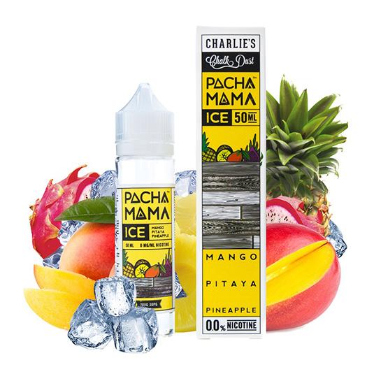 ▲ PACHAMAMA eJuice ICE MANGO PITAYA PINEAPPLE 50 ml + Nicokit Gratis