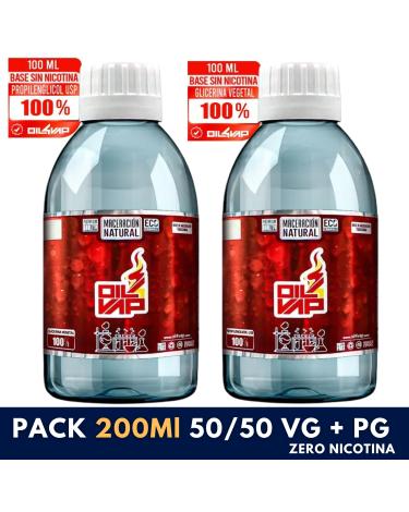 PACK 200ml 50/50 VG + PG (100ml PG + 100ML VG) - Sin Nicotina