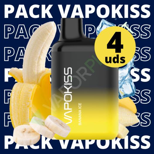 Pack 4 Uds Desechables Vapokiss 800B 20mg