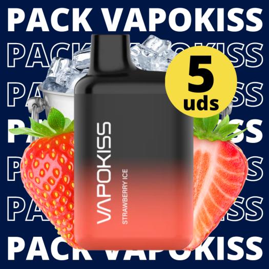 Pack 5 Uds Desechables Vapokiss 800B 20mg