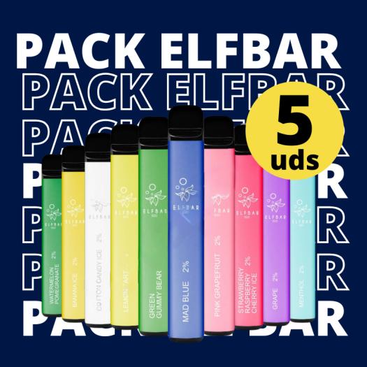 PACK 5 UDS Elf Bar 600 Puff - 20mg