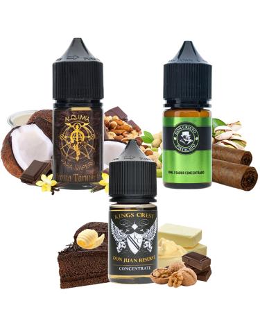 Pack Aromas TOP 30ml - Don Juan Reserve / Tormento / Don Cristo Pistacho