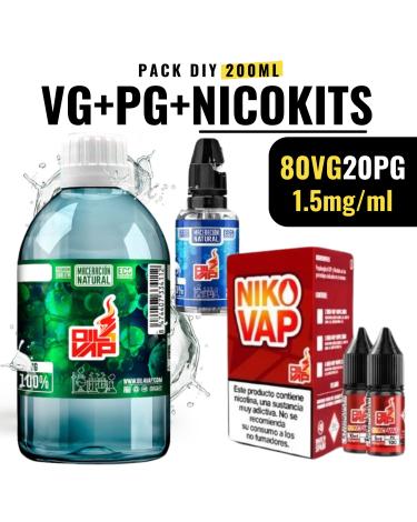 Pack Base 80VG/20PG 200 ml | 1.5 mg |