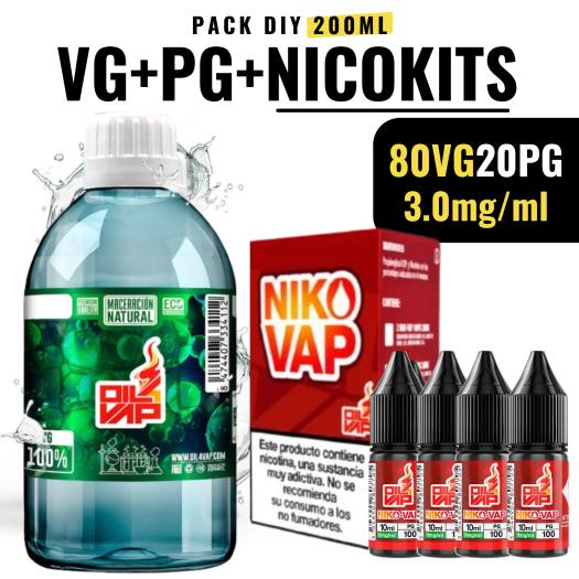 Pack Base 80VG/20PG 200 ml | 3 mg |
