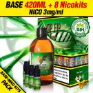 → PACK BASE VAP FIP 420ml + 8 Nicokits ✭ 500ml a 3mg/ml ✭