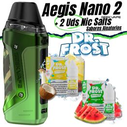 Pack de Inicio Aegis Nano 2 Geekvape + 2 uds Sales de Nicotina 20mg Dr Frost