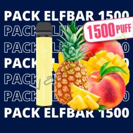 Pack Desechables ElfBar 1500 Puff Sin Nicotina - 9 Unidades