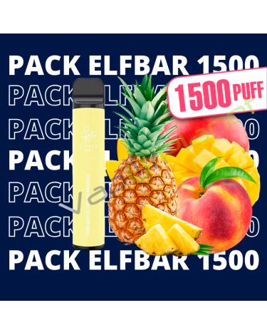 Pack Desechables ElfBar 1500 Puff Sin Nicotina - 9 Unidades