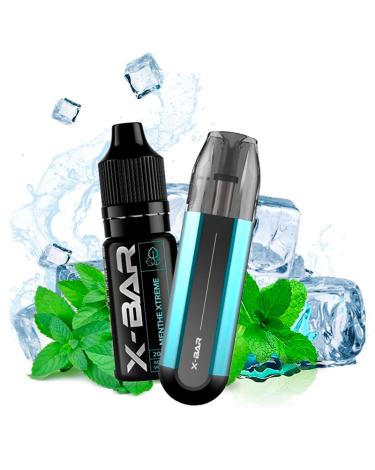 Pack Mini Kit 300mAh X-Trem Mint 10mg - X-Bar 5000 Puff