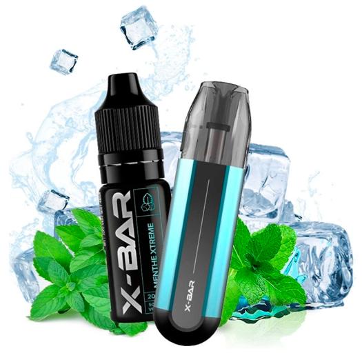 Pack Mini Kit 300mAh X-Trem Mint 10mg - X-Bar 5000 Puff