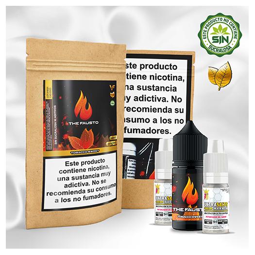 PACK SALES AROMA A TABACO RUBIO THE FAUSTO - 22 ml - Líquido con SALES DE NICOTINA - Sales Rápidas Ultrasalts - Vap Fip