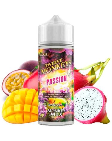 PASSION Monkey Mix 100ml + Nicokits - Twelve Monkeys