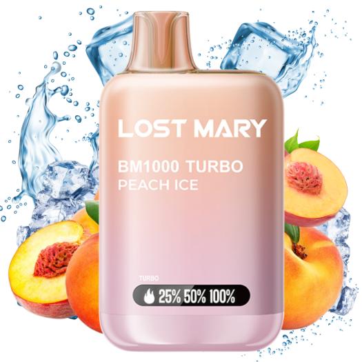 Peach Ice BM1000 Turbo Lost Mary by ElfBar 20mg