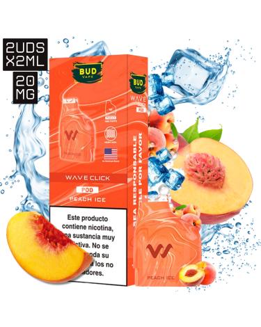 Peach Ice Wave Click 2ml x 2uds 20mg | 2 Cartuchos |