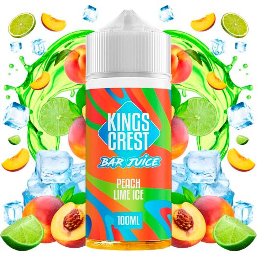 Peach Lime Ice 100ml + Nicokits - Kings Crest Bar Juice