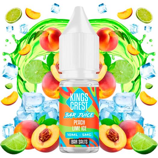 Peach Lime Ice 10ml - Kings Crest Bar Juice Nic Salts