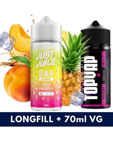 Peach Pineapple 24ml/120 (Longfill) Just Juice Bar + 70ml VG Fast