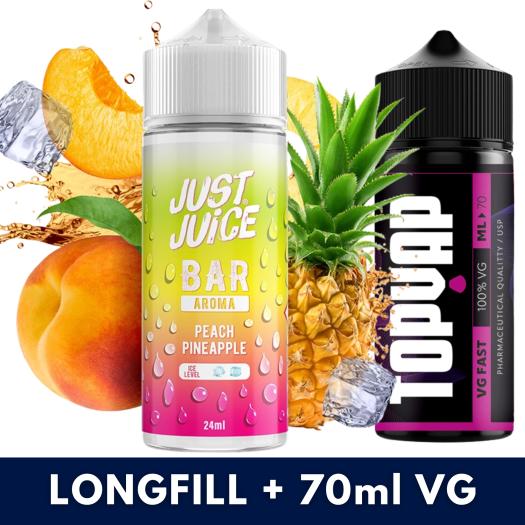 Peach Pineapple 24ml/120 (Longfill) Just Juice Bar + 70ml VG Fast