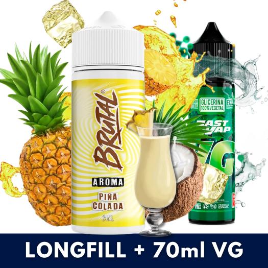 Piña Colada 24ml/120 (Longfill) Just Juice Brutal + 70ml VG Fast Piña Colada 24ml/120 (Longfill) Just Juice Brutal + 70ml VG Fast