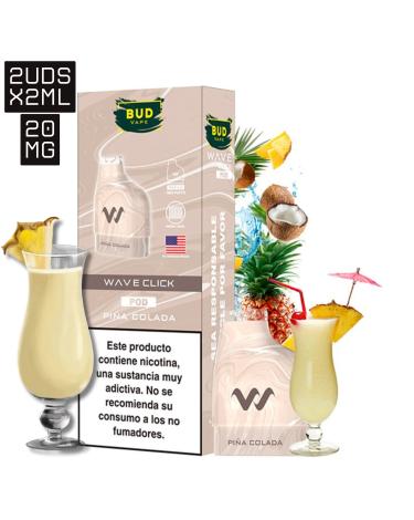 Piña Colada Wave Click 2ml x 2uds 20mg | 2 Cartuchos |