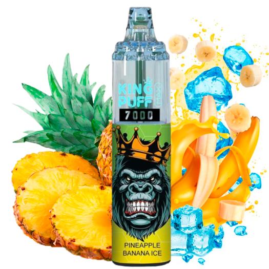 Pineapple Banana ice 7000 puffs - KING PUFF v2 - SIN NICOTINA