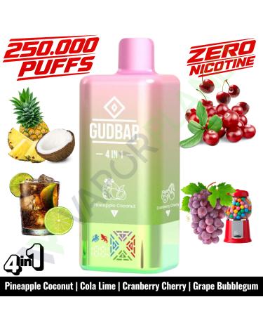 PINEAPPLE COCONUT Desechable 4in1 | 250.000 Puff | GUDBAR V2 (SIN NICOTINA)