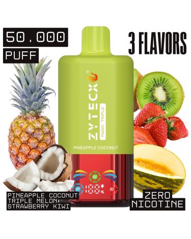 Pineapple Coconut | MAGIC TRIPLE Desechable | 50.000 Puffs Sin Nicotina |