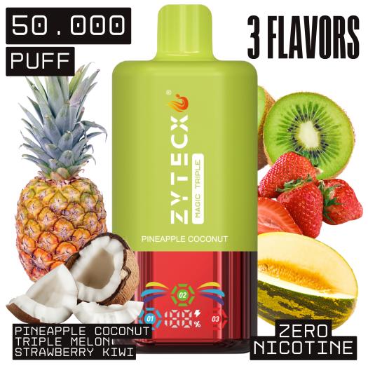 Pineapple Coconut | MAGIC TRIPLE Desechable | 50.000 Puffs Sin Nicotina |