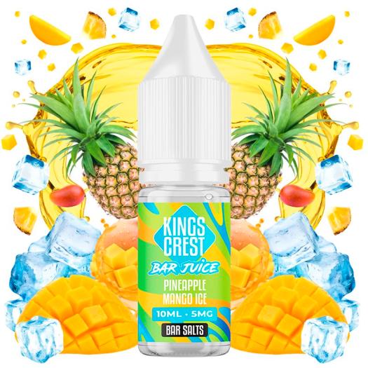 Pineapple Mango Ice 10ml - Kings Crest Bar Juice Nic Salts
