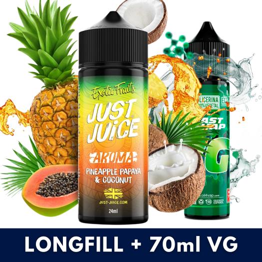 Pineapple Papaya Coconut 24ml/120 (Longfill) Just Juice + 70ml VG Fast