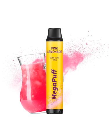 Pink Lemonade MegaPuff – 3000 PUFF – Desechable SIN NICOTINA