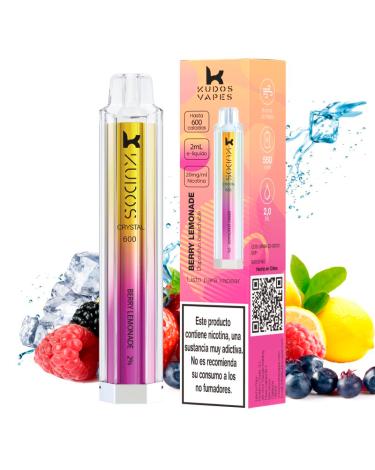 Pod Desechable Berry Lemonade 600puffs - Kudos Vapes Crystal