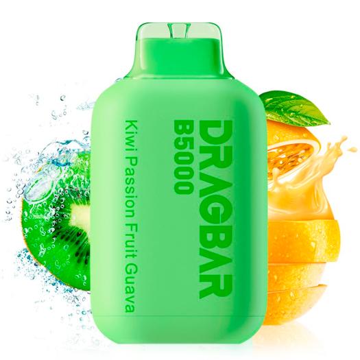 Pod desechable Dragbar B5000 Kiwi Passion Fruit Guava 5000puffs - by Zovoo