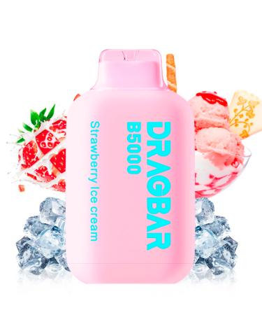Pod desechable Dragbar B5000 Strawberry Ice Cream 5000puffs - by Zovoo