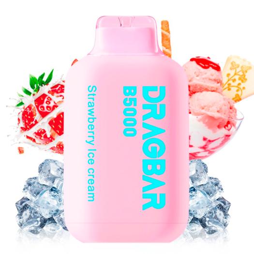 Pod desechable Dragbar B5000 Strawberry Ice Cream 5000puffs - by Zovoo