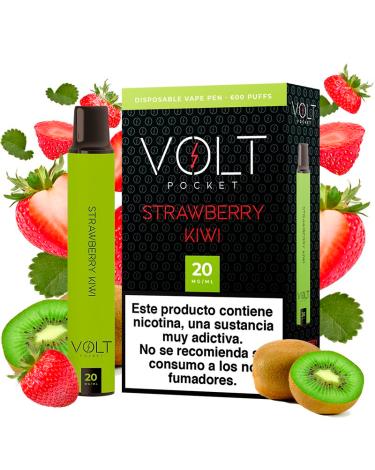 Pod Desechable Strawberry Kiwi 600puffs 20mg - Volt Pocket