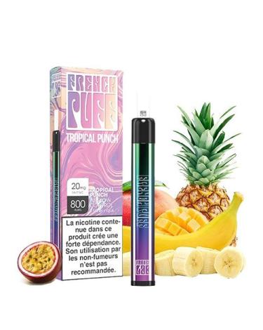 Pod desechable Vape Pen Tropical Punch 800 caladas - 550 mAh 20mg - French Puff